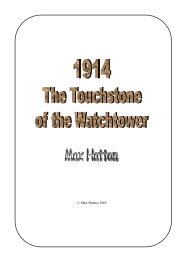 1914 Touchstone of the Watchtower - jwstudies