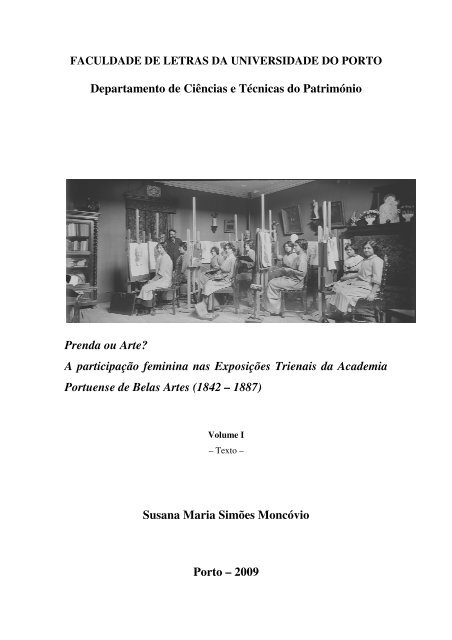 Departamento de Ciências Prenda ou Arte? - Repositório Aberto da ...