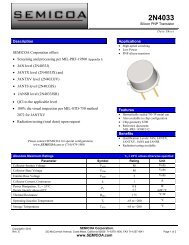 Semicoa 2N4033 PNP Transistor