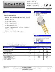 Semicoa 2N918 NPN Transistor