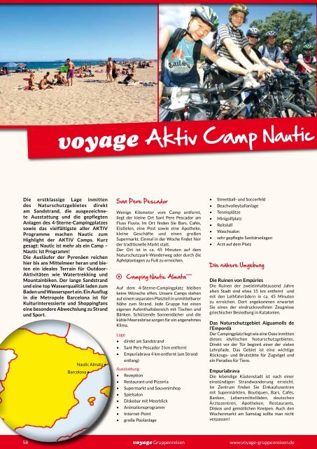 voyage Aktiv Camp Nautic Almata - Voyage Gruppenreisen