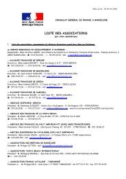 liste des associations - Consulat Général de France à Barcelone