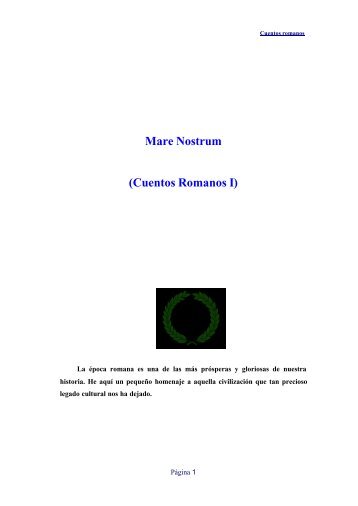 Mare Nostrum (Cuentos Romanos I) - Tinet