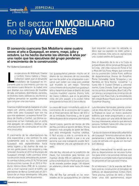 Revista marzo 2012.pdf - Cámara de Comercio de Guayaquil