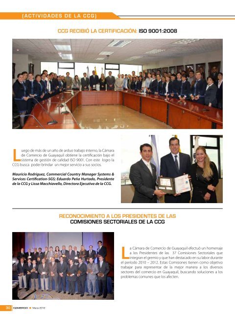 Revista marzo 2012.pdf - Cámara de Comercio de Guayaquil