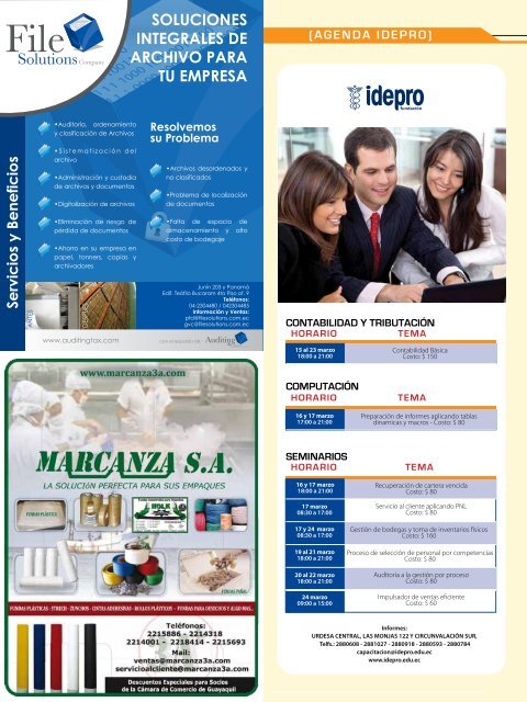 Revista marzo 2012.pdf - Cámara de Comercio de Guayaquil