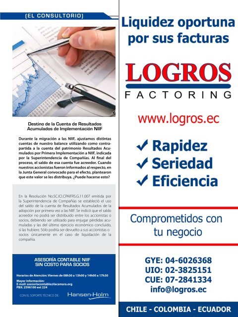 Revista marzo 2012.pdf - Cámara de Comercio de Guayaquil