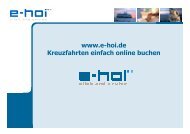 www.e-hoi.de Kreuzfahrten einfach online buchen