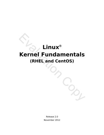 Linux Kernel Fundamentals - ITCourseware