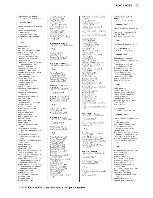 PUB. 151 DISTANCES BETWEEN PORTS - L-36 Fleet