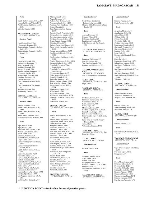 PUB. 151 DISTANCES BETWEEN PORTS - L-36 Fleet