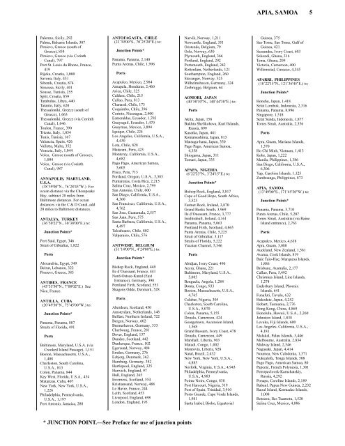 PUB. 151 DISTANCES BETWEEN PORTS - L-36 Fleet