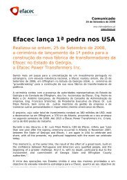 Comunicado - Efacec