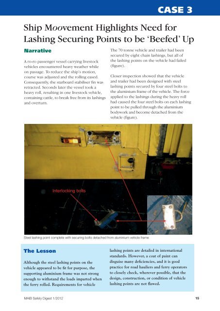 Part 1 - Merchant Vessels - Marine Accident Investigation Branch