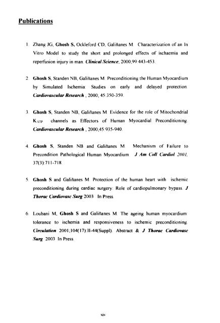 ischaemic preconditioning of the human heart. - Leicester Research ...