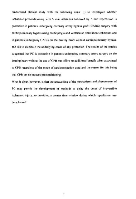 ischaemic preconditioning of the human heart. - Leicester Research ...