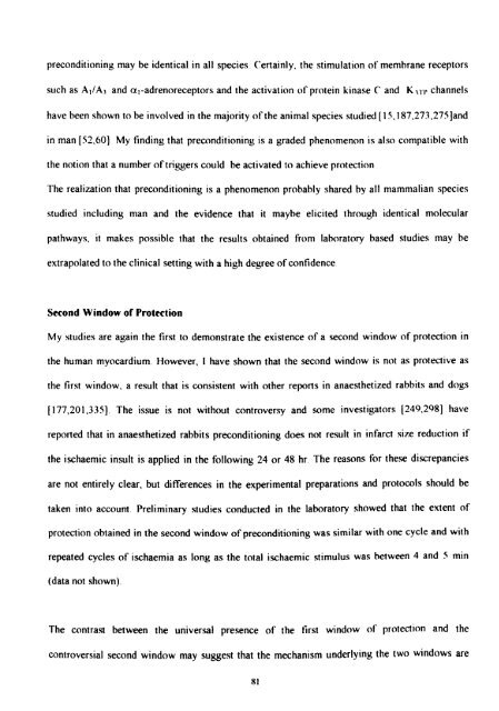 ischaemic preconditioning of the human heart. - Leicester Research ...