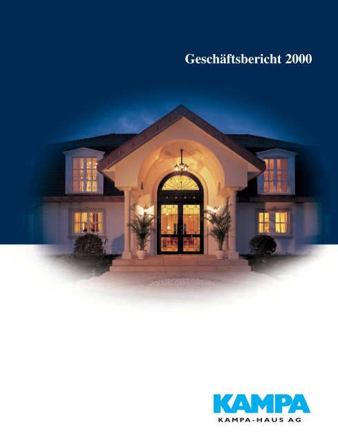 Geschäftsbericht 2000 - KAMPA AG