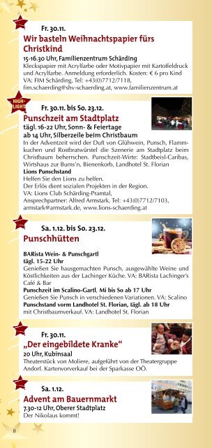 Adventprogramm 2012 - Schärding