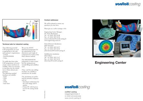 Engineering Center - vonRoll casting