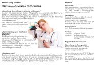 StrESSmanagEmEnt im PFLEgEaLLtag - EFAKS -  Evangelischer Fach