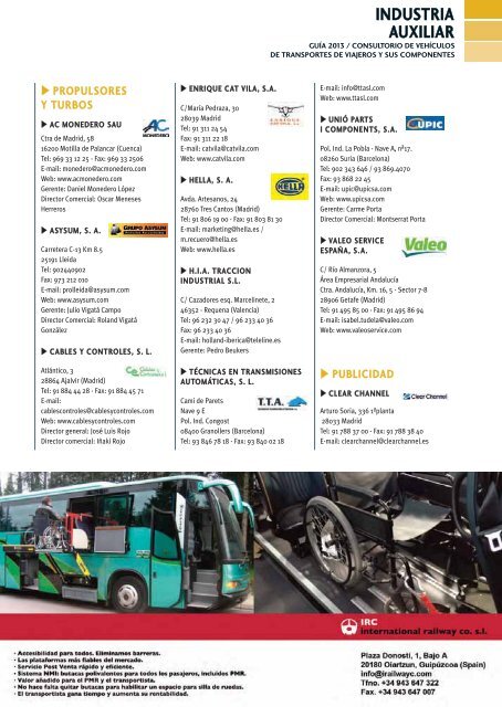 INDUSTRIA AUXILIAR - Revista Viajeros