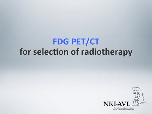 PET/CT for radiotherapy planning of head-Ã¢ÂÂneck cancer