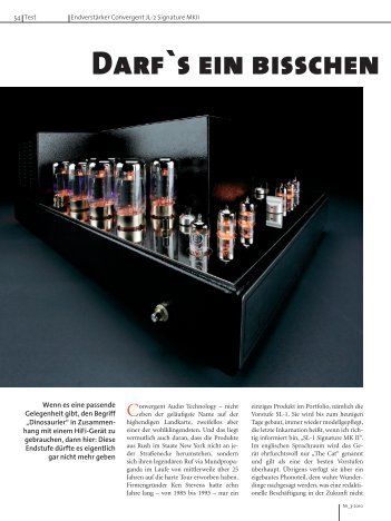 PDF-Testbericht Convergent JL-2 - BOLD High End Vertrieb