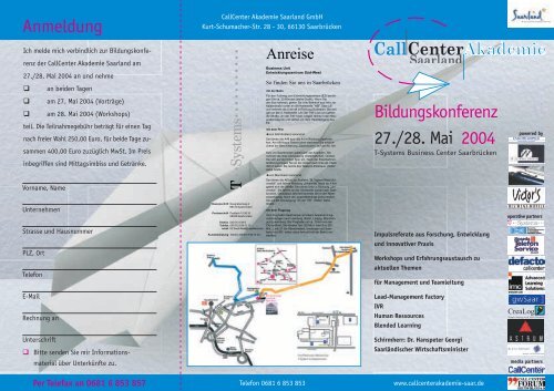 11214 Flyer CallCenter Akademie - Call-Center-Akademie GmbH