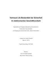 Vertrauen als Bestandteil der Sicherheit im elektronischen ...