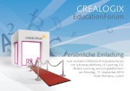 Das detaillierte Programm finden Sie hier - Crealogix