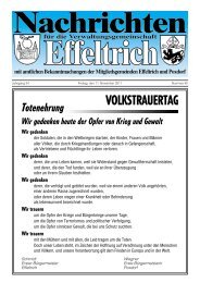 Volkstrauertag 2011 - Effeltrich