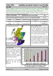 Alba 1891: Gąidhlig (Scottish Gaelic) Local Profile - Linguae Celticae