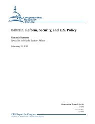 Bahrain: Reform, Security, and U.S. Policy - Foreign Press Centers