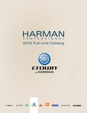 Crown sections - Harman Professional