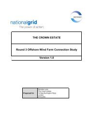 THE CROWN ESTATE Round 3 Offshore Wind Farm Connection ...