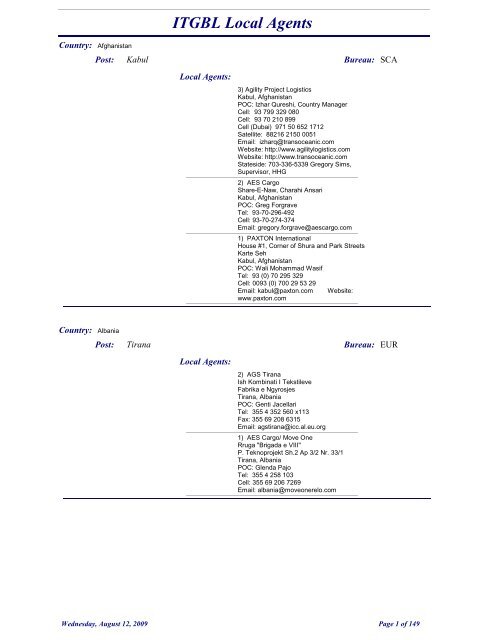 ITGBL Agents - GSA