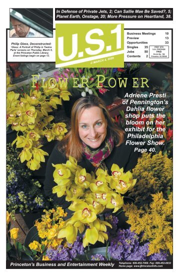 Adriene Presti of Pennington's Dahlia flower shop puts - PrincetonInfo