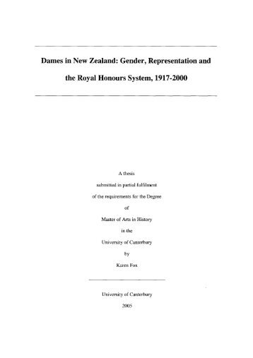 Dames in New Zealand - University of Canterbury