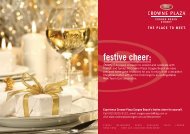 Festive Menus - Crowne Plaza Coogee Beach Sydney