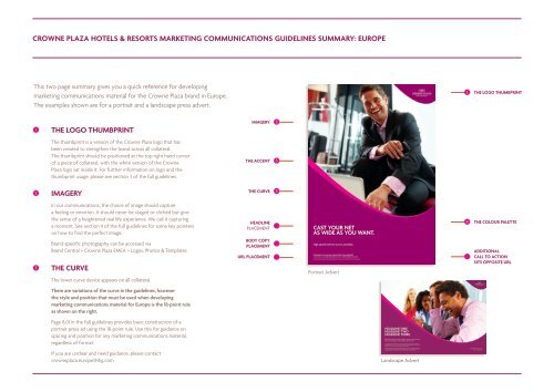 crowne plaza hotels & resorts marketing communications guidelines ...