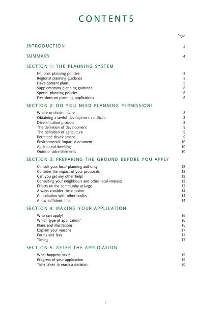 A Farmer's Guide to the Planning System - ARCHIVE: Defra