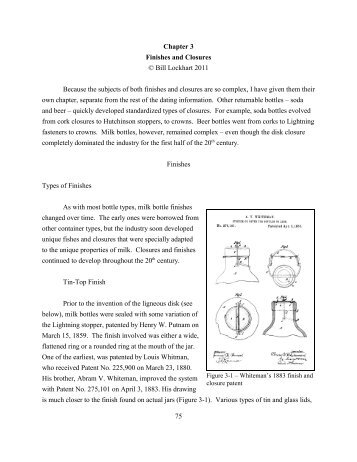 Chapter 3 Finishes and Closures © Bill Lockhart 2011 Because the ...