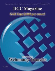 DGC Magazine Webmoney Transfer