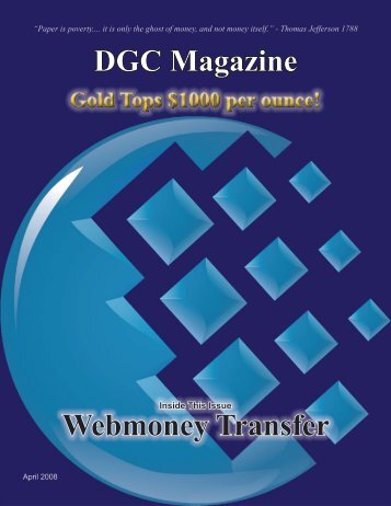 DGC Magazine Webmoney Transfer