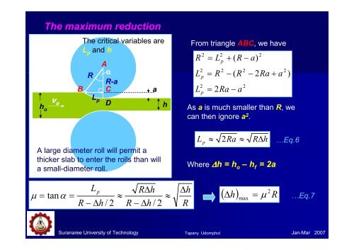 Chapter 3 - Rolling of metals