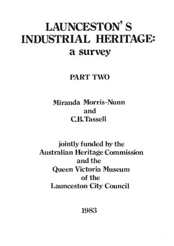 s industrial heritage - Queen Victoria Museum and Art Gallery