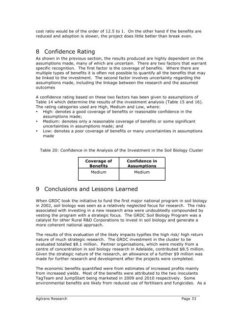 impact assessment report series - Grains Research & Development ...