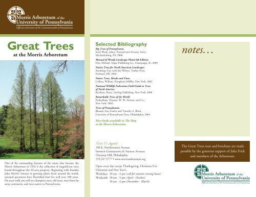 Great Treestour - Business Services - University of Pennsylvania