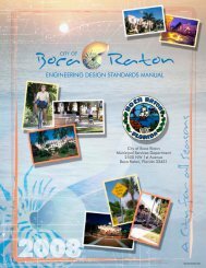 ENGINEERING DESIGN STANDARDS MANUAL - City of Boca Raton